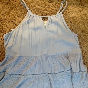 cute light blue top!